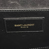 Saint Laurent borsa Pochette Kate Monogram in pelle nera con frangia