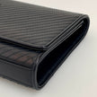 Saint Laurent borsa Pochette Kate Monogram in pelle nera con frangia