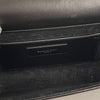Saint Laurent borsa Pochette Kate Monogram in pelle nera con frangia