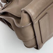 Saint Laurent borsa Sac de Jour Maxi in pelle martellata marrone