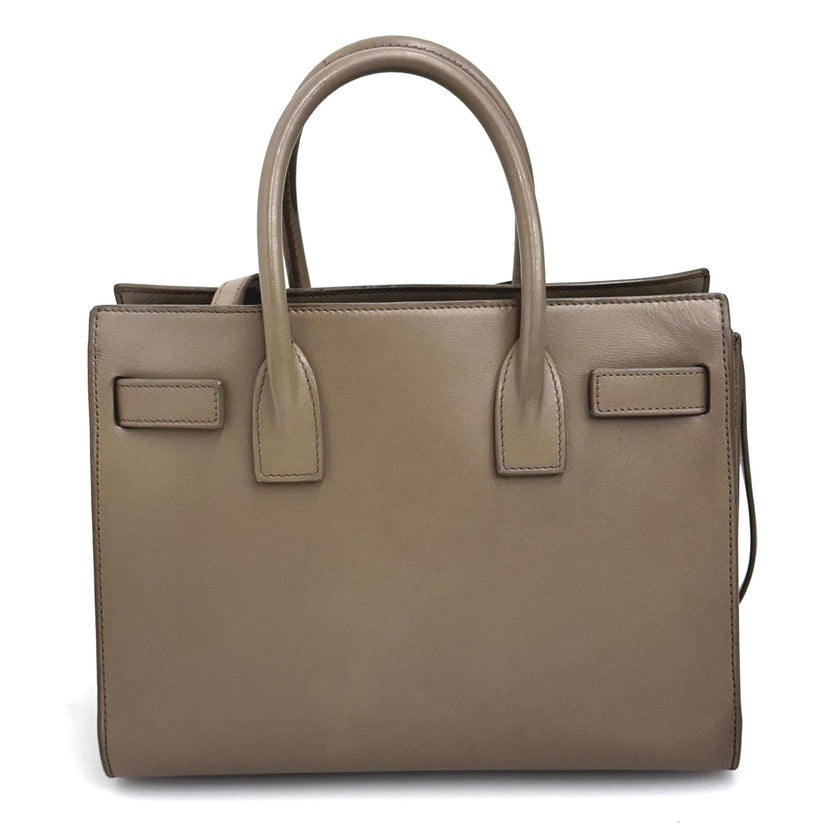 Saint Laurent borsa a Tracolla Sac de Jour Baby in pelle taupe