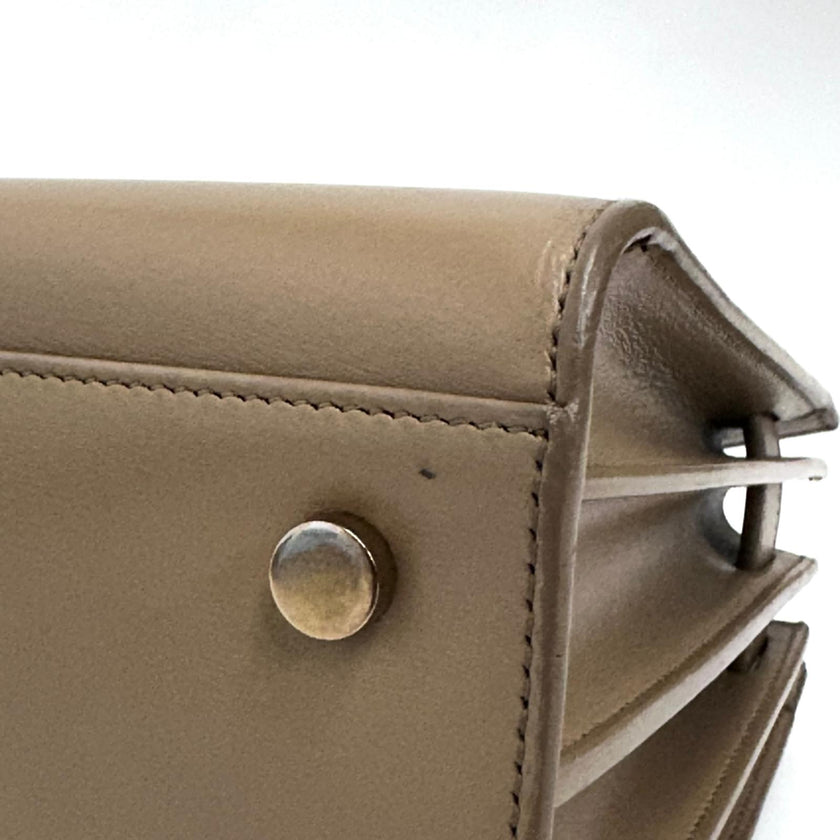 Saint Laurent borsa a Tracolla Sac de Jour Baby in pelle taupe