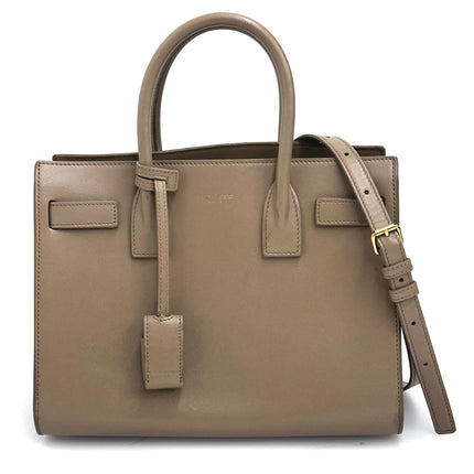 Saint Laurent borsa a Tracolla Sac de Jour Baby in pelle taupe