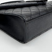 Saint Laurent borsa a spalla Envelope Media in pelle grain de poudre nera