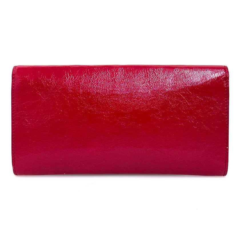 Saint Laurent pochette a mano Belle de Jour in vernice rossa