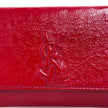 Saint Laurent pochette a mano Belle de Jour in vernice rossa