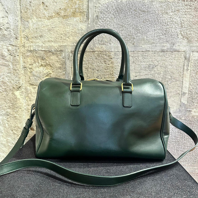 Borsa Saint Laurent Duffle Grande in Pelle Verde