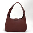 Salvatore Ferragamo Borsa a spalla Gancini Hobo Pelle Martellata Marrone