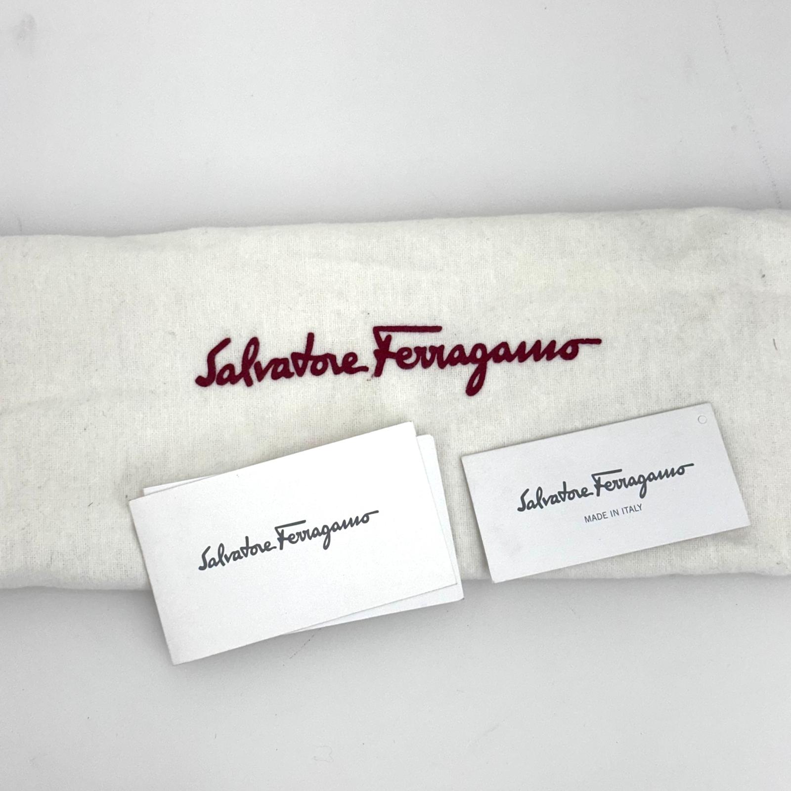 Salvatore Ferragamo Gancini borsa a due vie in pelle bordeaux