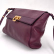 Salvatore Ferragamo Gancini borsa a due vie in pelle bordeaux