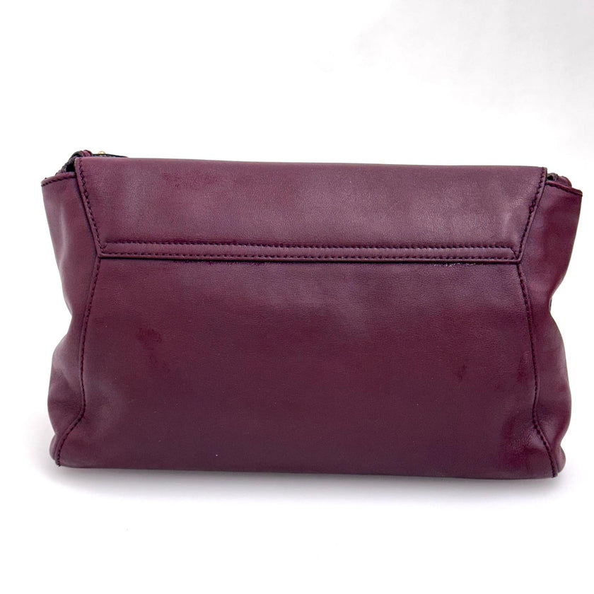 Salvatore Ferragamo Gancini borsa a due vie in pelle bordeaux