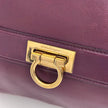 Salvatore Ferragamo Gancini borsa a due vie in pelle bordeaux