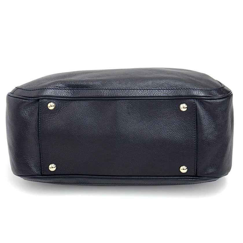 Salvatore Ferragamo borsa a spalla Hobo Gancini Betulla in pelle nera