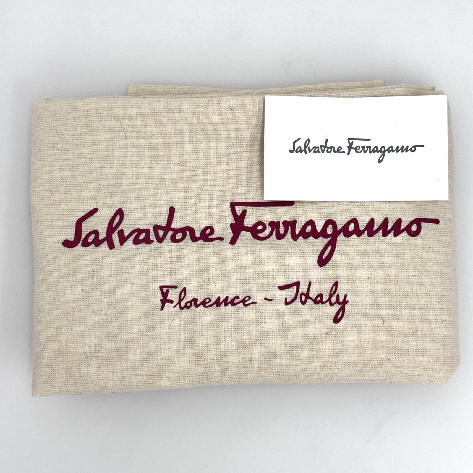 Salvatore Ferragamo borsa a spalla in pelliccia di lapin e pelle marrone