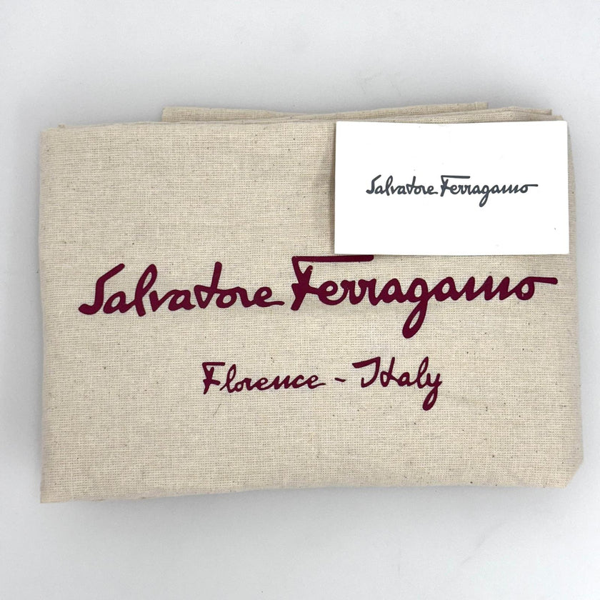 Salvatore Ferragamo borsa a spalla in pelliccia di lapin e pelle marrone