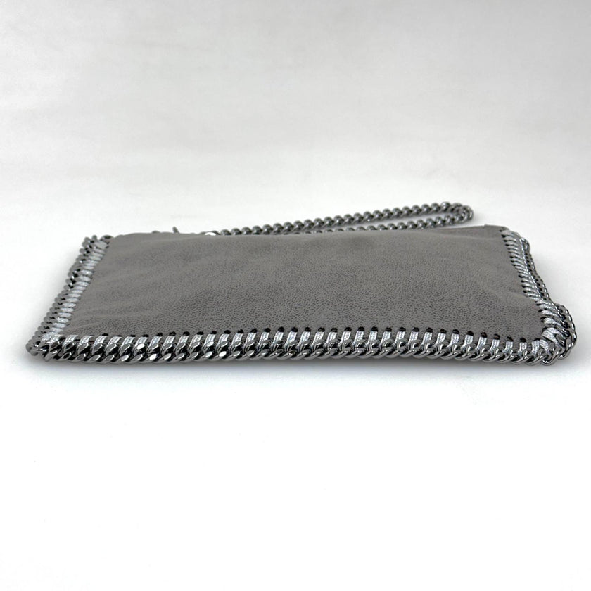 Stella McCartney Borsa Falabella Clutch grigia con catena