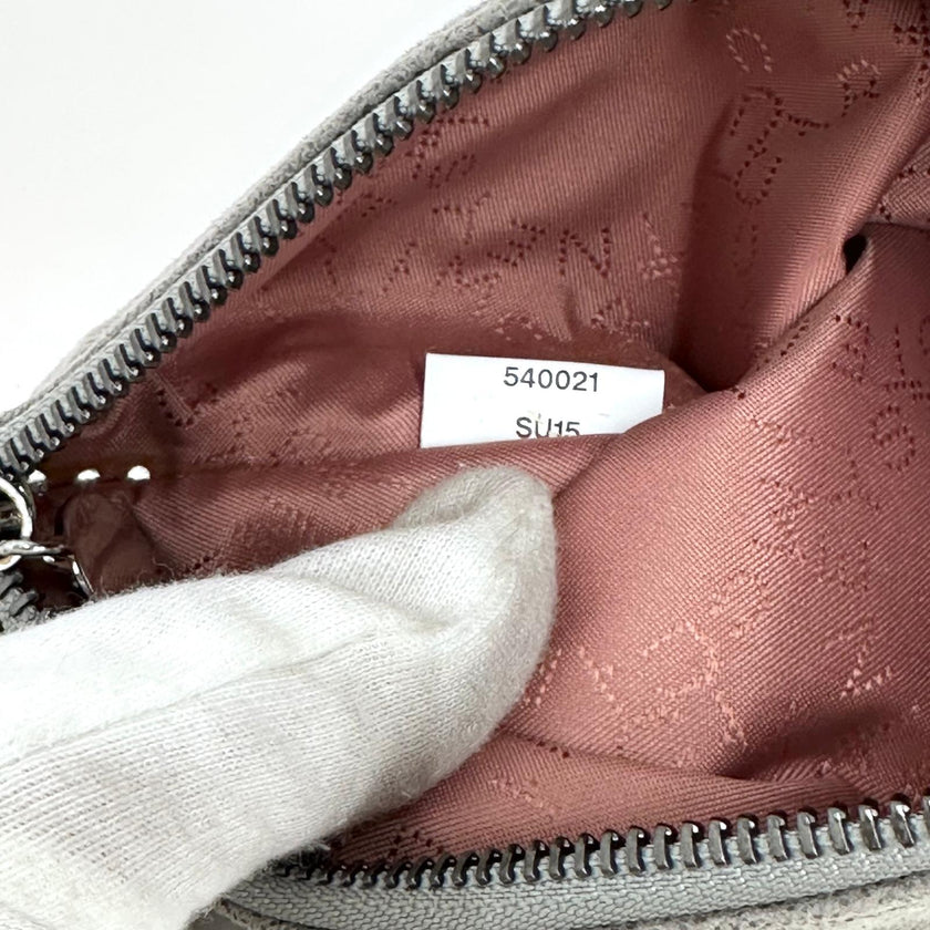 Stella McCartney Borsa Falabella Clutch grigia con catena