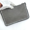 Stella McCartney Borsa Falabella Clutch grigia con catena
