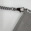 Stella McCartney Borsa Falabella Clutch grigia con catena