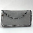 Stella McCartney Borsa Falabella Fold Over Shaggy Deer Grigio Chiaro