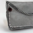 Stella McCartney Borsa Falabella Fold Over Shaggy Deer Grigio Chiaro