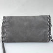Stella McCartney Borsa Falabella Fold Over Shaggy Deer Grigio Chiaro