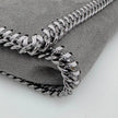 Stella McCartney Borsa Falabella Fold Over Shaggy Deer Grigio Chiaro