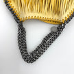 Stella McCartney Borsa Falabella Fringe gialla con catena argento