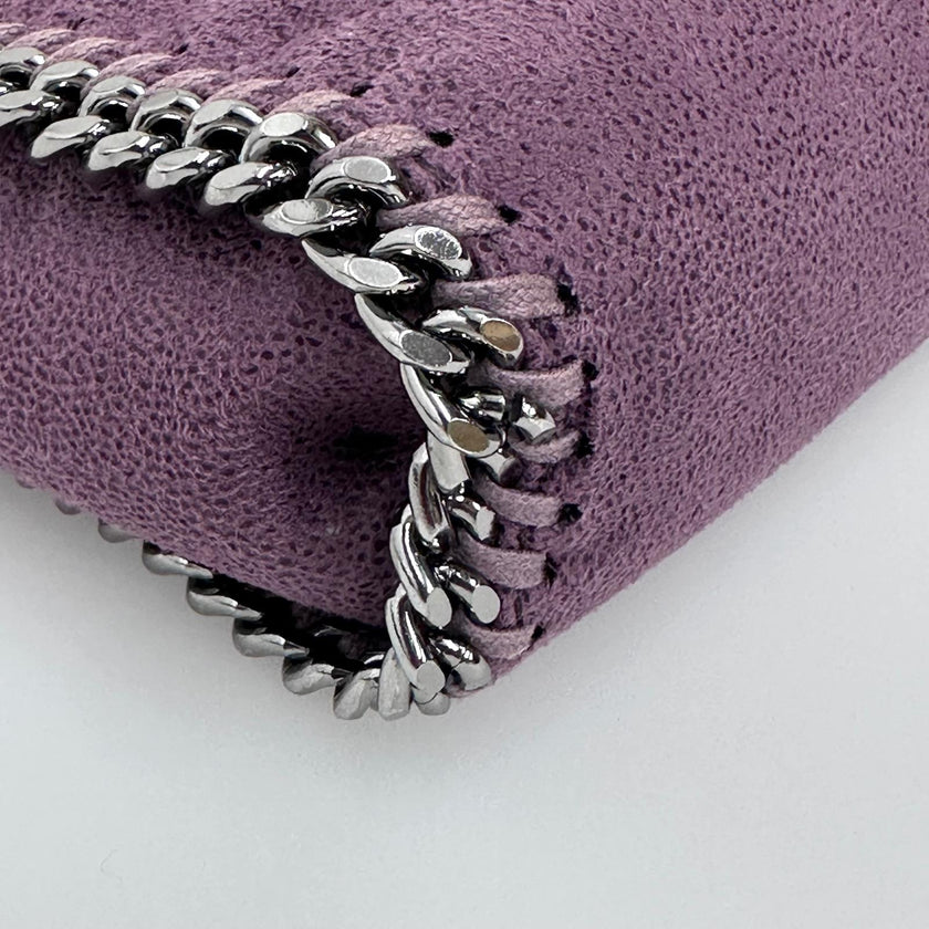 Stella McCartney Borsa Falabella Micro in eco suede rosa malva