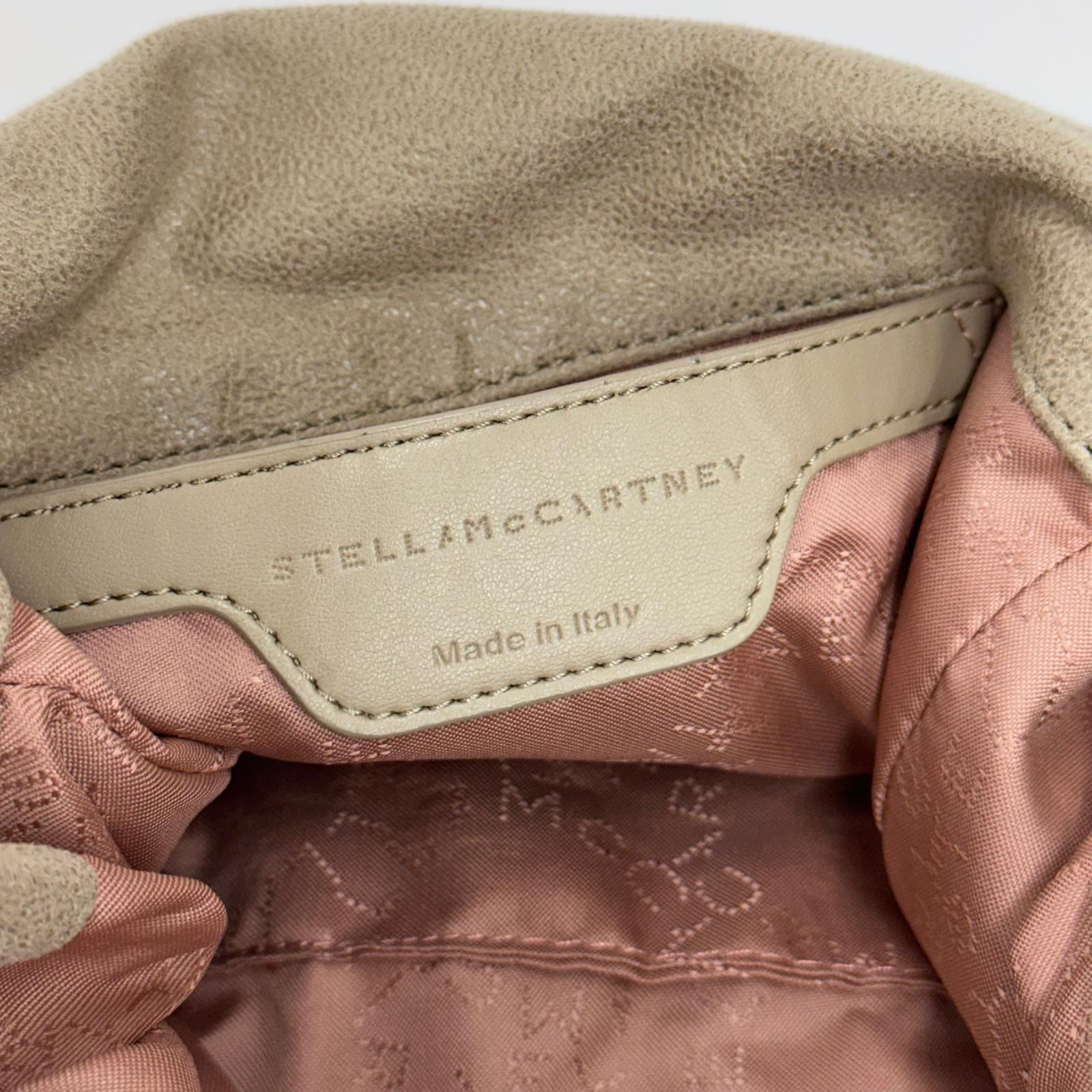 Stella McCartney Borsa Falabella Mini Beige con Catena Oro