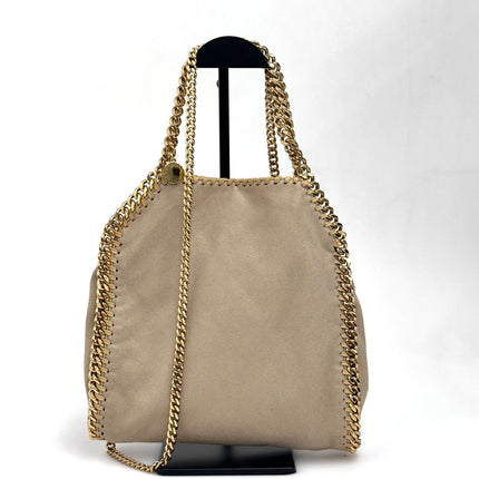 Stella McCartney Borsa Falabella Mini Beige con Catena Oro