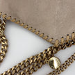 Stella McCartney Borsa Falabella Mini Beige con Catena Oro