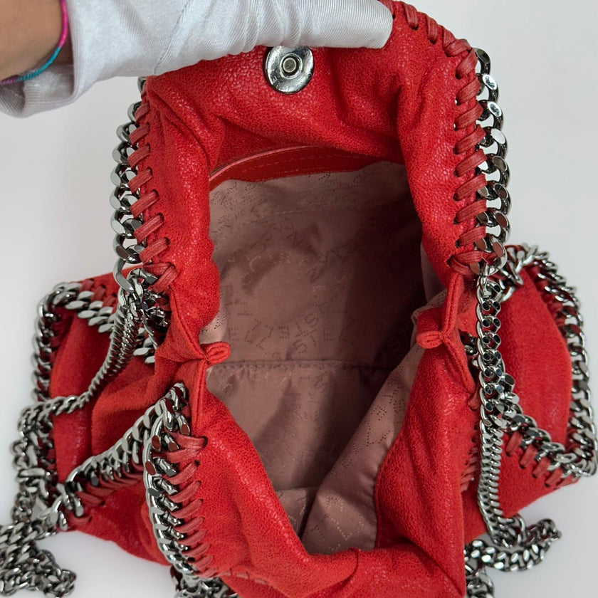 Stella McCartney Borsa Falabella Mini Tote Rossa