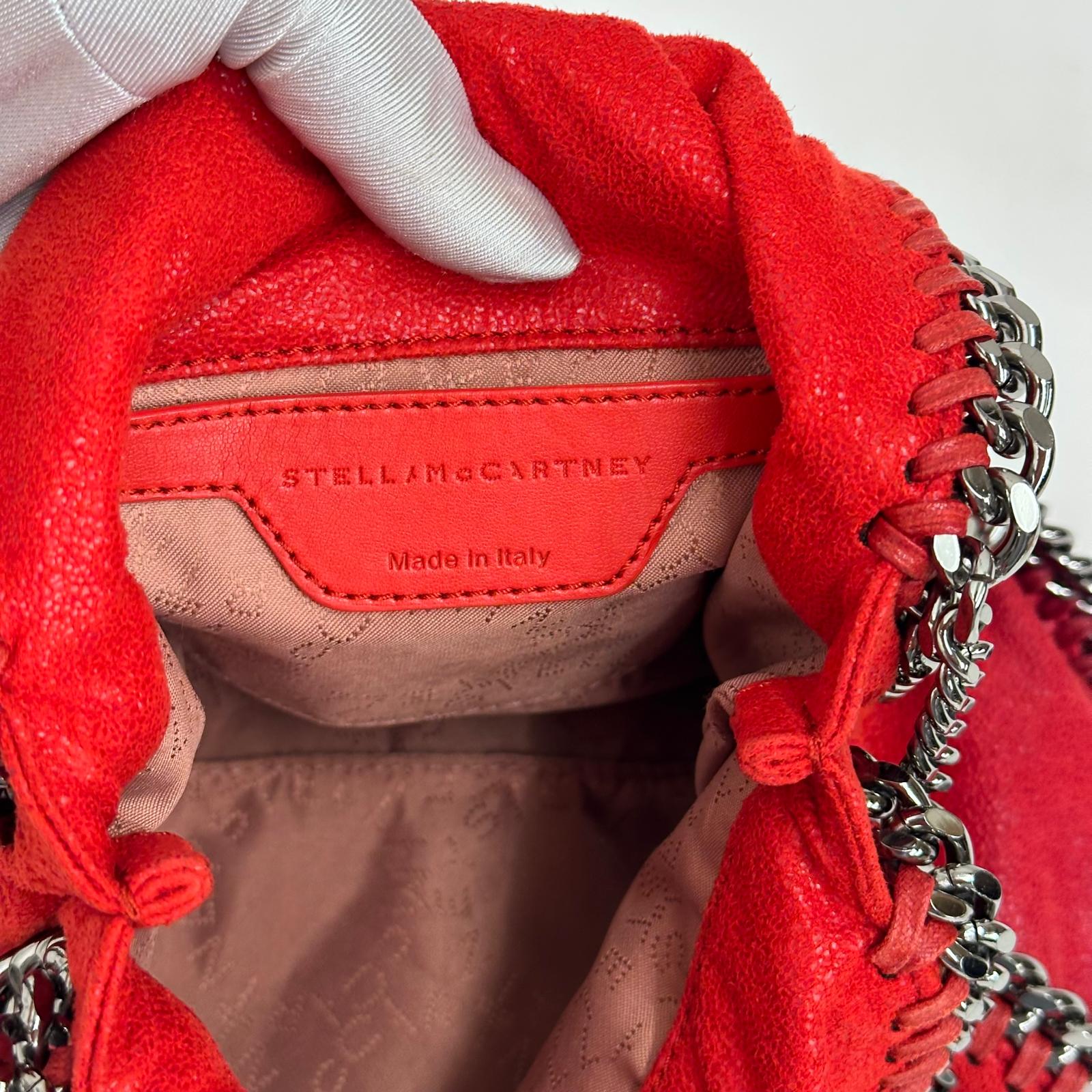 Stella McCartney Borsa Falabella Mini Tote Rossa