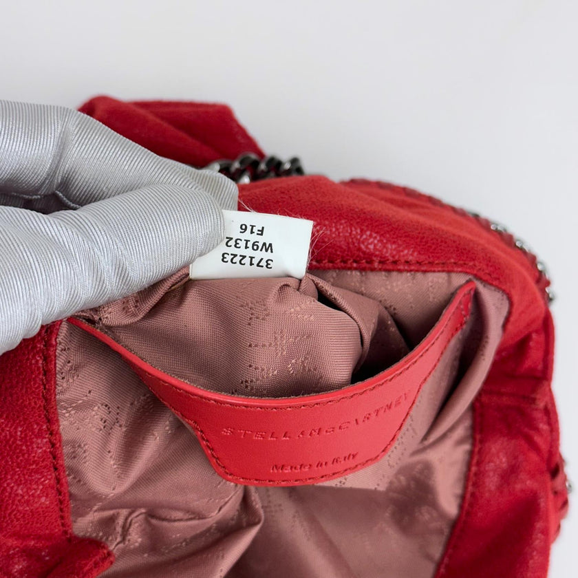 Stella McCartney Borsa Falabella Mini Tote Rossa