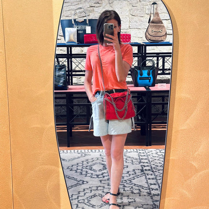 Stella McCartney Borsa Falabella Mini Tote Rossa