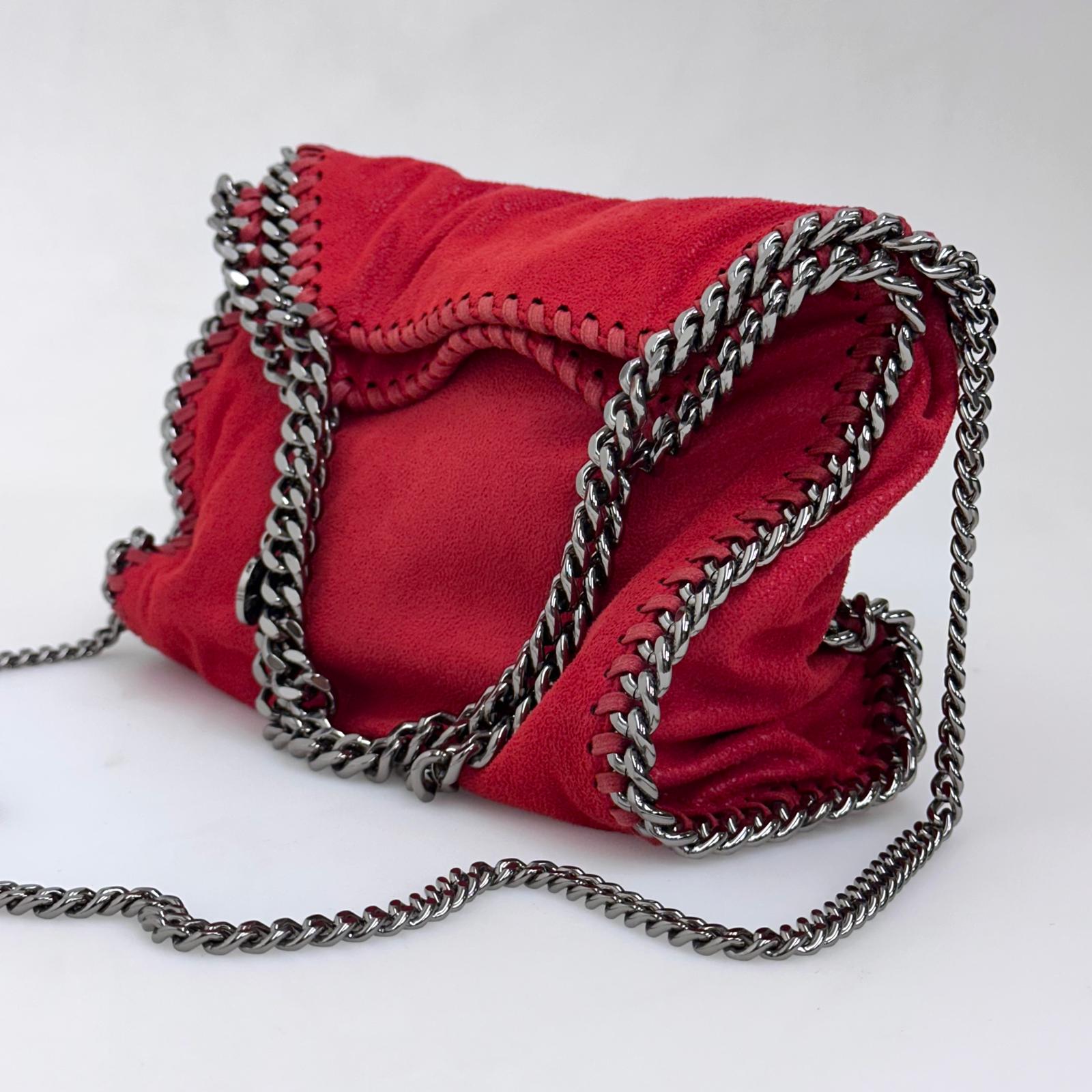 Stella McCartney Borsa Falabella Mini Tote Rossa