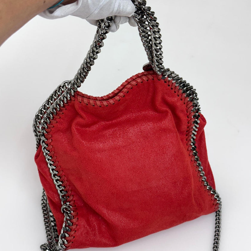 Stella McCartney Borsa Falabella Mini Tote Rossa