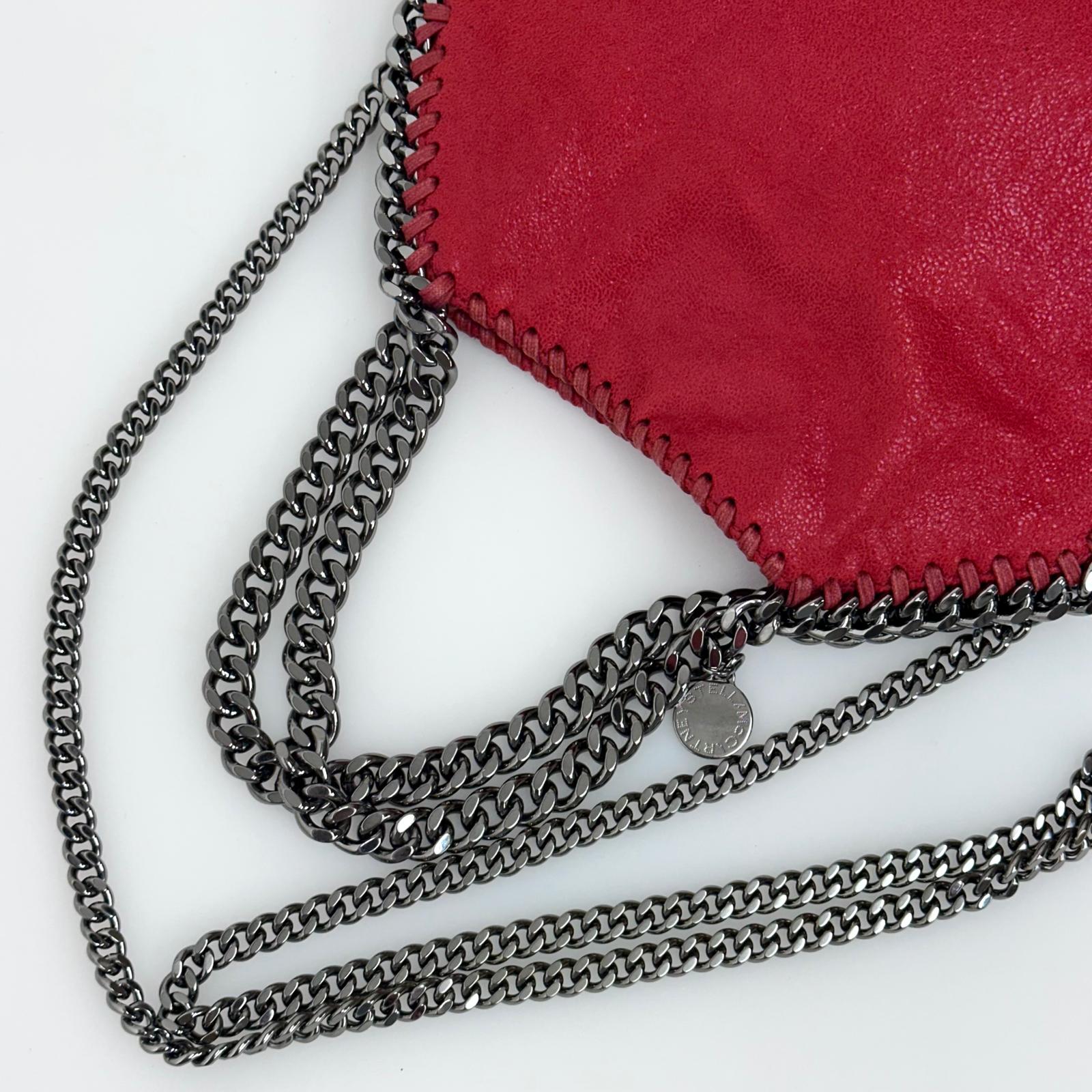 Stella McCartney Borsa Falabella Mini Tote Rossa