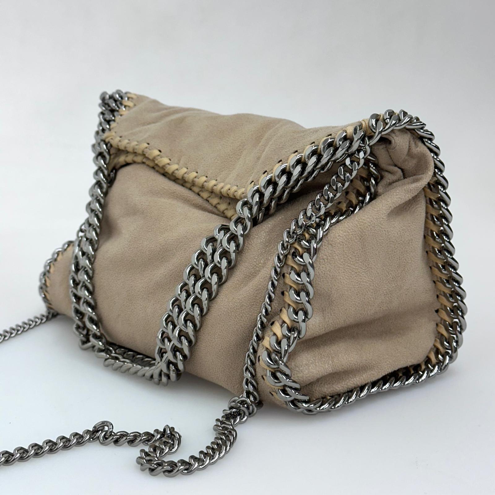 Stella McCartney Borsa Mini Falabella Beige