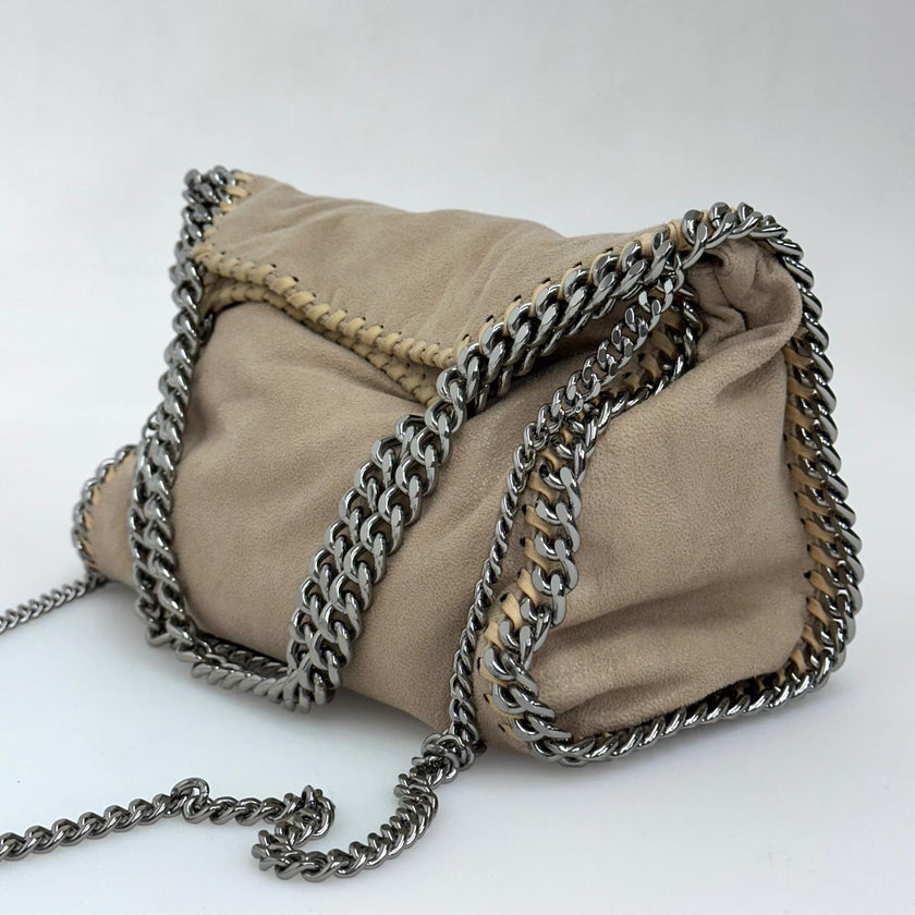 Stella McCartney Borsa Mini Falabella Beige
