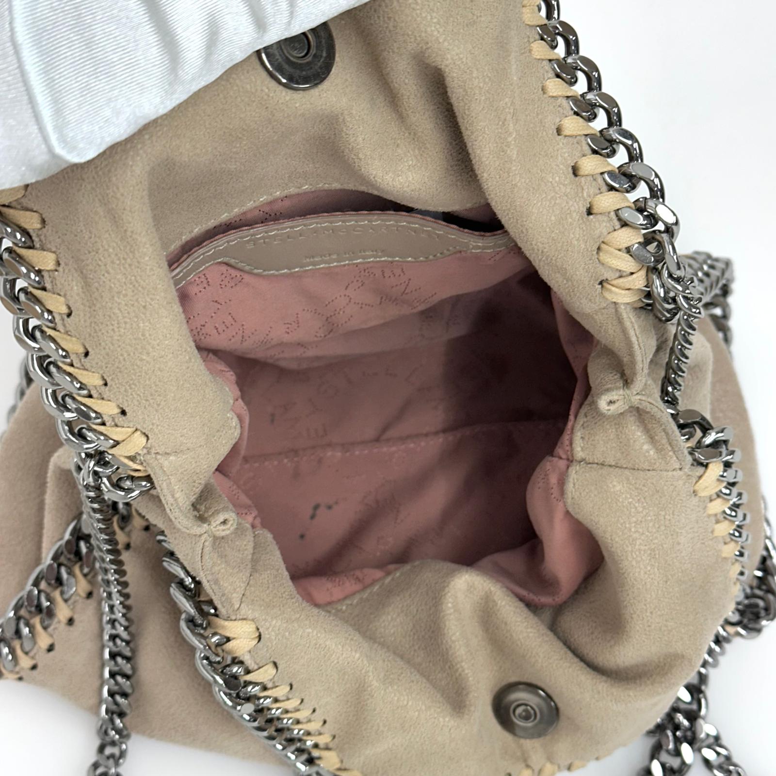 Stella McCartney Borsa Mini Falabella Beige