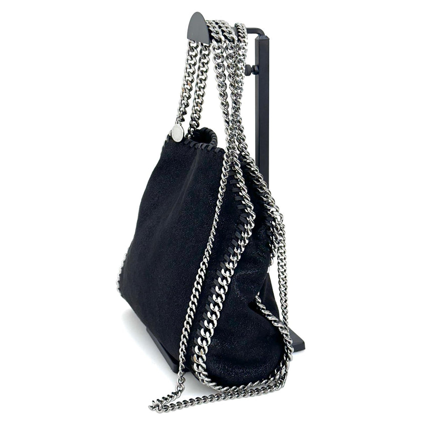 Stella McCartney Borsa a Spalla Falabella Mini Shaggy Deer Nera