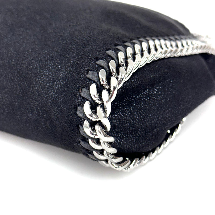 Stella McCartney Borsa a Spalla Falabella Mini Shaggy Deer Nera