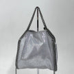 Stella McCartney Borsa a spalla Falabella Mini in eco suede argento