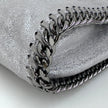 Stella McCartney Borsa a spalla Falabella Mini in eco suede argento