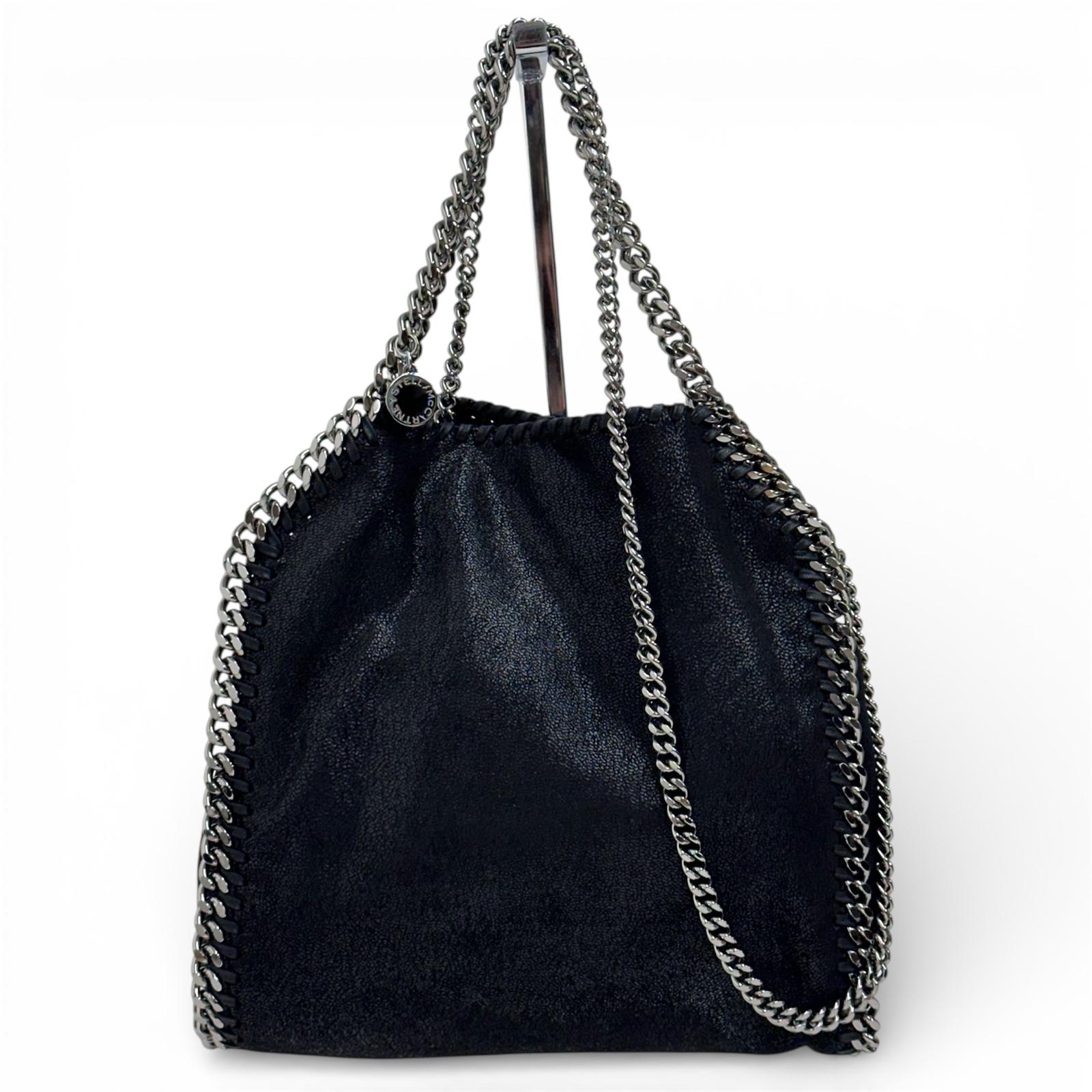Stella McCartney Borsa a spalla Falabella Mini in eco suede nera
