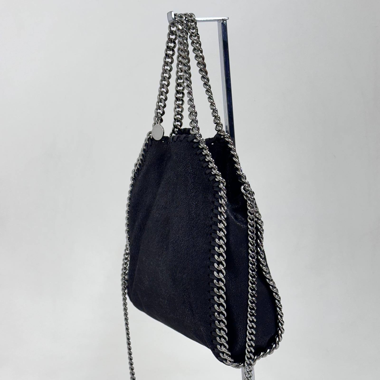 Stella McCartney Borsa a spalla Falabella Mini in eco suede nera