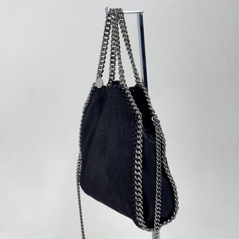 Stella McCartney Borsa a spalla Falabella Mini in eco suede nera