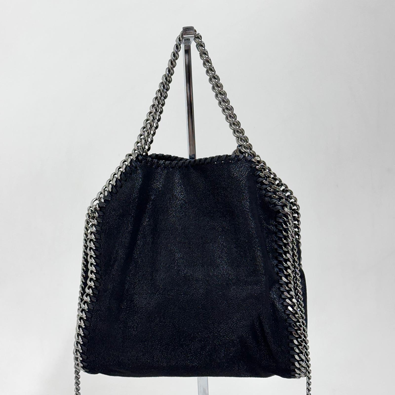Stella McCartney Borsa a spalla Falabella Mini in eco suede nera